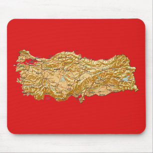 Die Türkei-Karte Mousepad