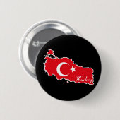 Die Türkei-Knopf Button (Vorne & Hinten)