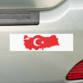 Die Türkei-Konturnflaggenikone Autoaufkleber (Auf Auto)