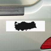 Die Türkei-Konturnikone Autoaufkleber (Auf Auto)