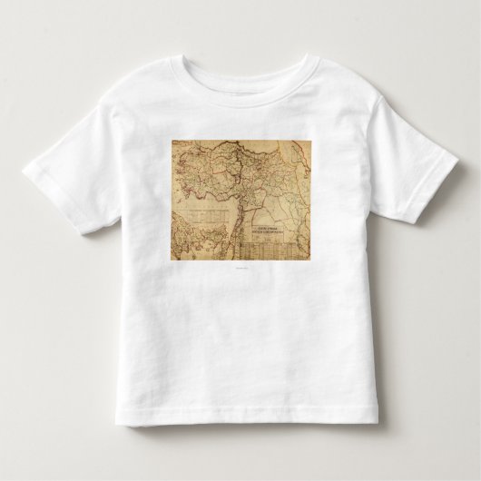 Die Türkei, Osmane EmpirePanoramic MapTurkey Kleinkind T-shirt (Vorderseite)