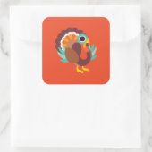Die Türkei Quadratischer Aufkleber (Tasche)