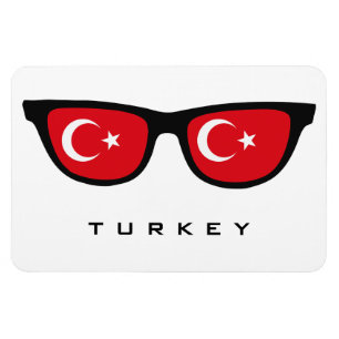 Die Türkei schattiert kundenspezifischen Text u. Magnet