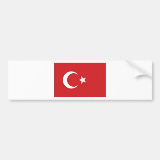 Die Türkei-Staatsflagge Autoaufkleber (Vorne)