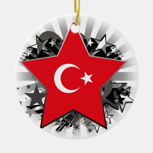 Die Türkei-Stern Keramikornament (Vorne)
