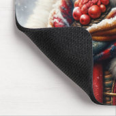 Die Türkei trägt ein rotes Wintermäntel Mousepad (Ecke)