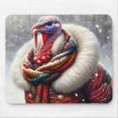 Die Türkei trägt ein rotes Wintermäntel Mousepad (Vorne)