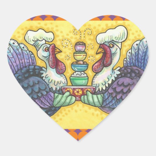 DIE TÜRKEI UND ALLE FIXINS ERNTEDANK STICKERS HART (Vorderseite)