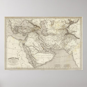 Die Türkei und Arabien Poster