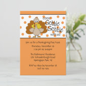 Die Türkei verschlingen, verschlingen Einladung (Stehend Vorderseite)