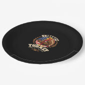 Die Türkei wieder groß machen Witziger Erntedank T Pappteller (Schrägansicht)