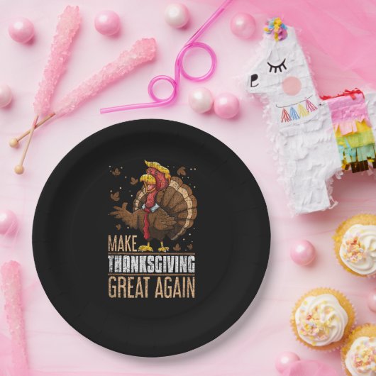 Die Türkei wieder groß machen Witziger Erntedank T Pappteller (Party)