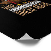 Die Türkei wieder groß machen Witziger Erntedank T Poster (Ecke)