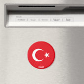 Die türkische Flagge Charming Patriotic Magnet (In Situ (Geschirrspüler))