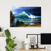 Die türkisfarbene Küste von Bierstadt Poster (Heimbüro)