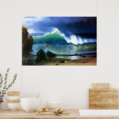 Die türkisfarbene Küste von Bierstadt Poster (Küche)