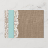 Die türkisfarbene Sand Dollar Beach Hochzeitskolle Begleitkarte (Rückseite)