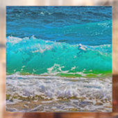 Die türkisfarbene Strandwache Fensteraufkleber (Blatt 2)