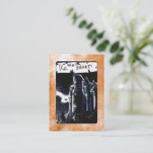 Die Turm-Tarot-Karte Visitenkarte (Stehend Vorderseite)