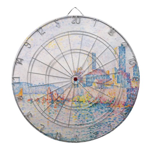 Die Türme von Antibes (von Paul Signac) Dartscheibe (vorne)