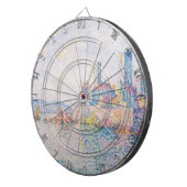 Die Türme von Antibes (von Paul Signac) Dartscheibe (Vorderseite rechts)