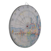 Die Türme von Antibes (von Paul Signac) Dartscheibe (Vorderseite Links)