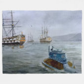 DIE TURTLE-UNTERMARINE FLEECEDECKE (Vorderseite (Horizontal))