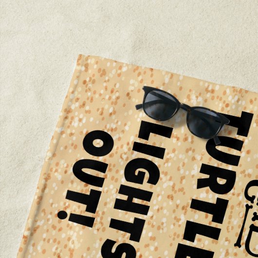 DIE TURTLES gerettet Strandtuch (Beispiel)