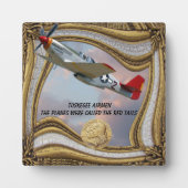 Die Tuskegee Airmen-RED-SCHWANZES Plaque Fotoplatte (Vorderseite)