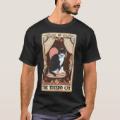 Die Tuxedo Cat Tarot Card Tuxedo Cat Tuxedo Mama C T-Shirt (Vorderseite)