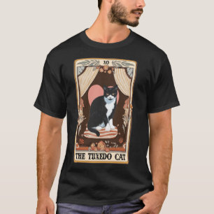Die Tuxedo Cat Tarot Card Tuxedo Cat Tuxedo Mama C T-Shirt