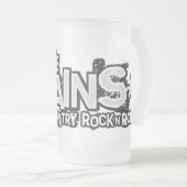 Die Twains Logo-mattierte Tasse! Mattglas Bierglas (VorderseiteRechts)