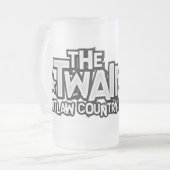 Die Twains Logo-mattierte Tasse! Mattglas Bierglas (Vorderseite Links)