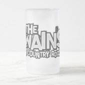 Die Twains Logo-mattierte Tasse! Mattglas Bierglas (Mittel)