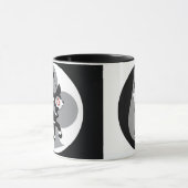 Die Twinkle Dears Schwarzweiss-Tasse Tasse (Zentrum)