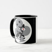 Die Twinkle Dears Schwarzweiss-Tasse Tasse (Vorderseite Links)
