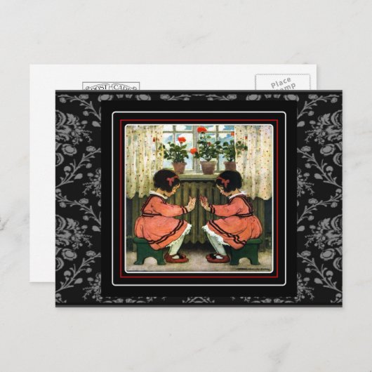 Die Twins ~ Jessie Wilcox Smith Postcard Postkarte (Vorne/Hinten)