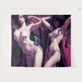 Die Twins - sinnliche Kunstwerke im japanischen St Wandteppich (Vorderseite (Horizontal))