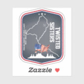 Die Twisted Sisters Texas USA Motorrad 02 Aufkleber (Blatt)
