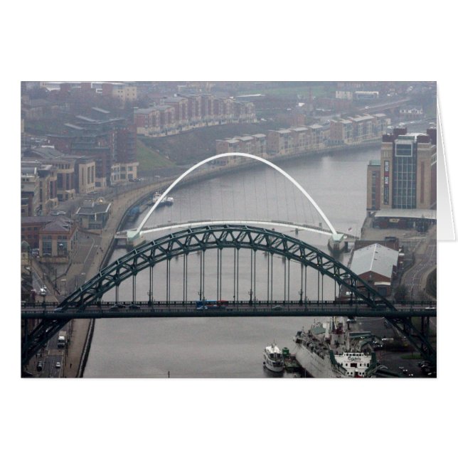 Die Tyne-Brücke und die Millennium-Brücke (Vorderseite (Horizontal))
