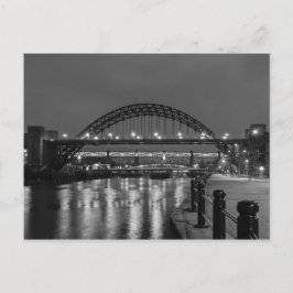 Die Tyne-Brücken in der Nacht Postkarte