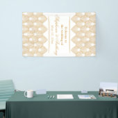 Die typische Hochzeit von Gold und White Art Deco Banner (Messeveranstaltung)