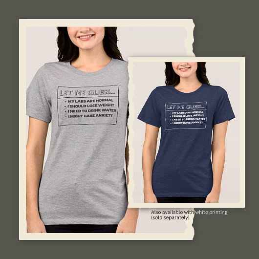 Die typischen Antworten des medizinischen Berufsst Tri-Blend Shirt