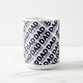 Die Typografie-Druck-Schwarzes des Vaters 15 Tasse (Mittel)