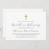 Die UAwg des QR-Codes für einfache Minimalistische Einladung (Vorne/Hinten)