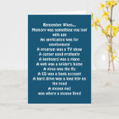 DIE ÜBER DEM HÜGEL FRAGEND "ERINNERN SIE SICH" KARTE (Gelbe Blume)