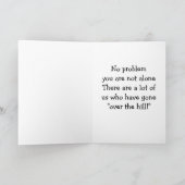 DIE ÜBER DER HILLE FRAGE "ERINNERN WENN" KARTE (Innenseite)