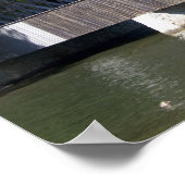 Die überdachte Brücke Stone Mountain bei Stone Poster (Ecke)