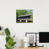Die überdachte Brücke Stone Mountain bei Stone Poster (Heimbüro)
