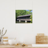 Die überdachte Brücke Stone Mountain bei Stone Poster (Küche)